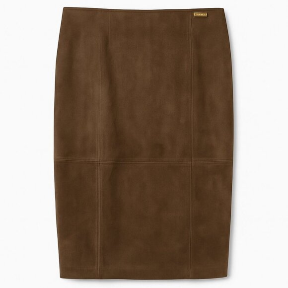 Marc New York Suede-Look Pencil Skirt – L – Brown - Picture 1 of 9